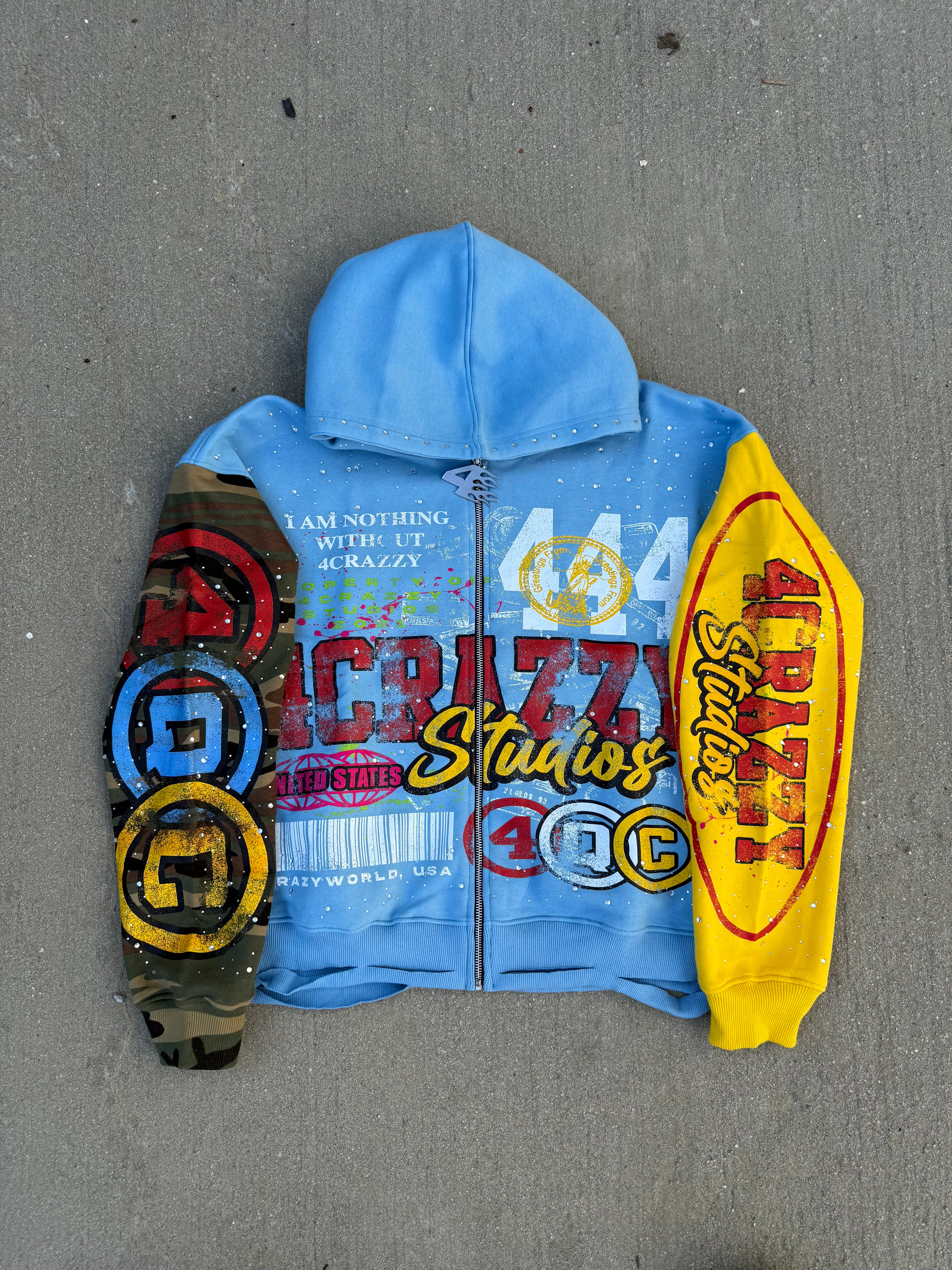 4QC Multi-Color Zip Jacket